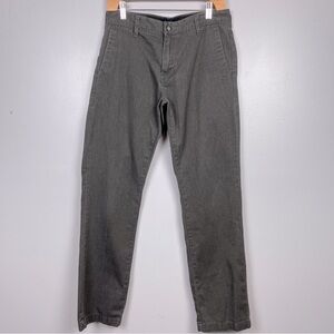 Volcom Men's VMonty Charcoal Heather Chino Pants Size 30; Skater, Streetwear